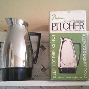 Riviera Insulated Chrome Leak Proof Pitcher